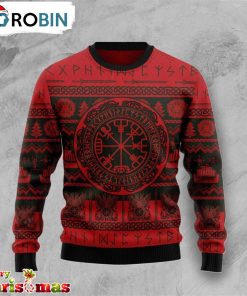 Vegvisir Viking Ugly Christmas Sweater – Lover Xmas Sweater Gift – Xmas Ugly Sweater RB8895