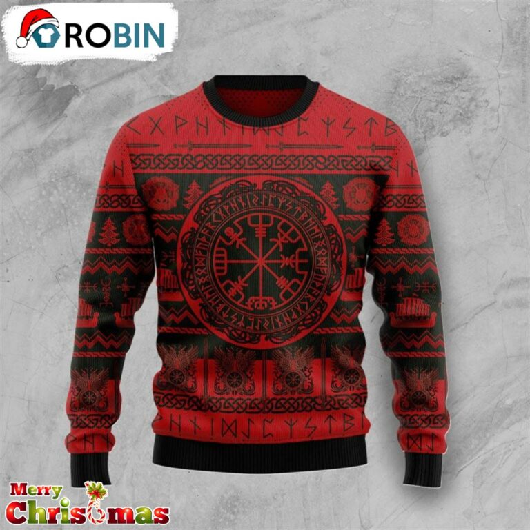 Vegvisir Viking Ugly Christmas Sweater – Lover Xmas Sweater Gift – Xmas Ugly Sweater RB8895