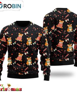 Very Cute Xmas Corgi Dog Pattern Ugly Christmas Sweater – Lover Xmas Sweater Gift RB9825
