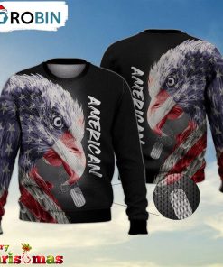 Veteran American Flag Ugly Christmas Sweater Unisex – Xmas Ugly Sweater RB3197