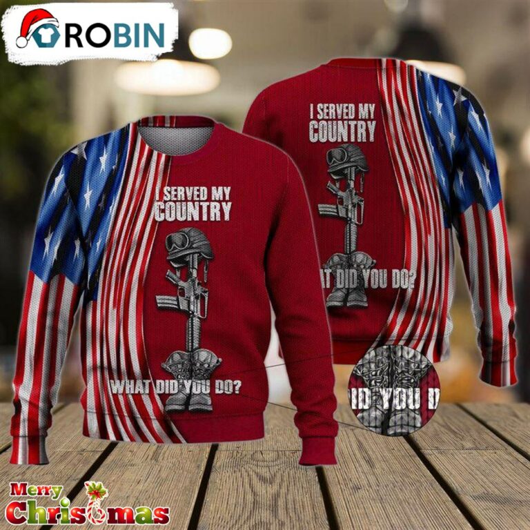 Veteran Ugly Christmas Sweater – Xmas Ugly Sweater RB9605