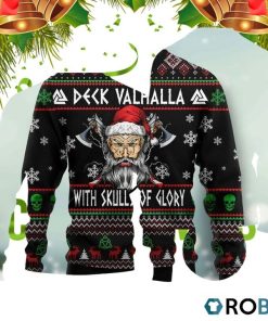 Viking Deck Vahalla Ugly Christmas Sweater RB3402