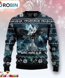 Viking Symbol Ugly Christmas Sweater – Retro Christmas Sweater RB1221