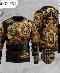 Viking Ugly Christmas Sweater – Retro Christmas Sweater RB3570