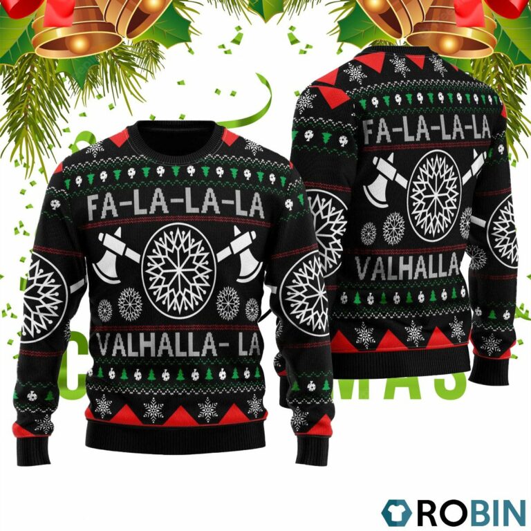 Viking Valhalla Xmas Ugly Christmas Sweater RB2445