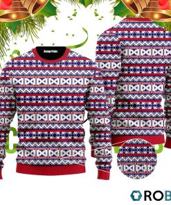 Vintage Knit Style 3D Print Ugly Christmas Sweater RB4054
