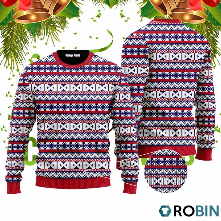 Vintage Knit Style 3D Print Ugly Christmas Sweater RB4054