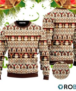 Vintage Nordic Style Xmas Coming 3D Print Ugly Christmas Sweater RB4084