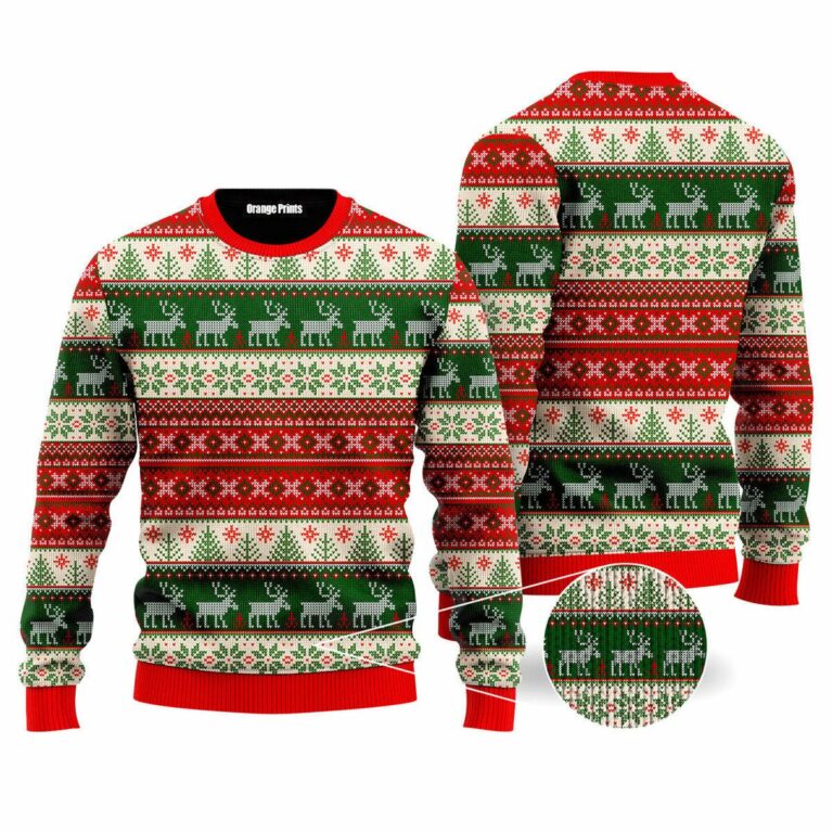 Vintage Tacky Christmas All Over Printed Ugly Sweatshirt, Sweater