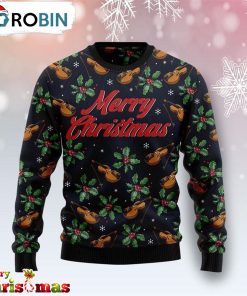 Violin Merry Christmas Ugly Christmas Sweater – Gift For Christmas RB1844