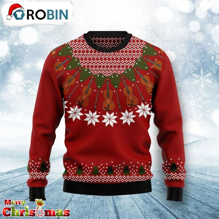Violin Ugly Christmas Sweater – Gift For Christmas RB7726