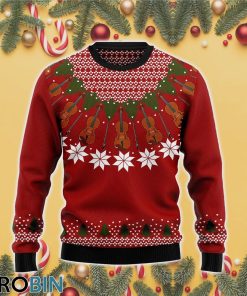 Violin 3D Print Ugly Christmas Sweater RB3944