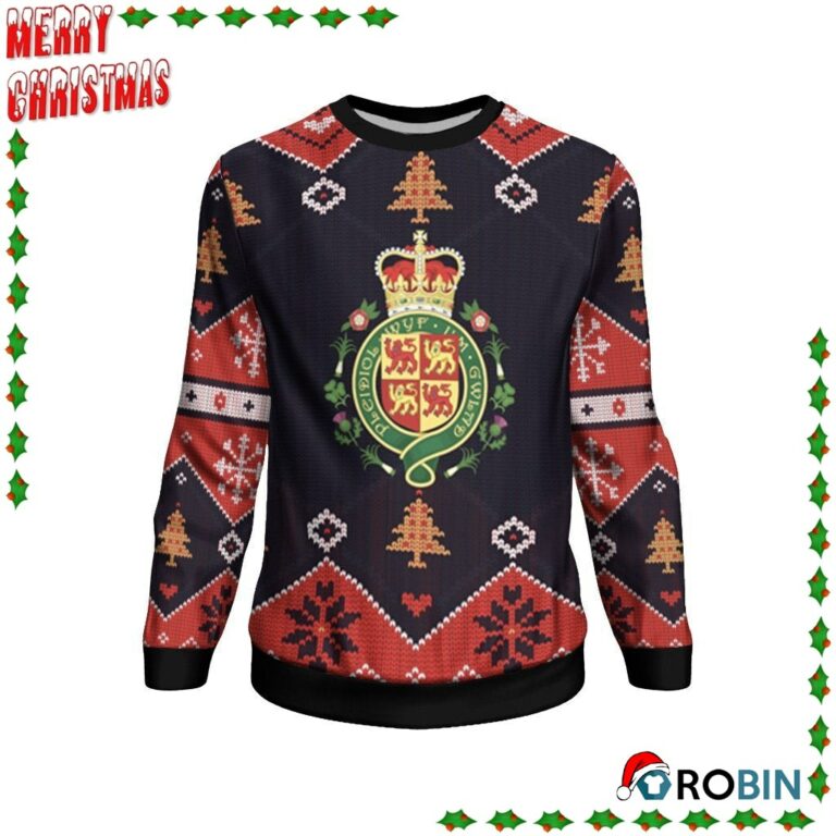 Wales Christmas Santa Claus Ho Ho Ho Ugly Sweatshirt, Sweater