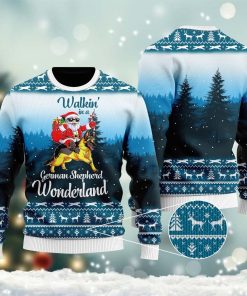 Walkin In A German Shepherd Wonderland All Over Printed Ugly Sweatshirt, Sweater