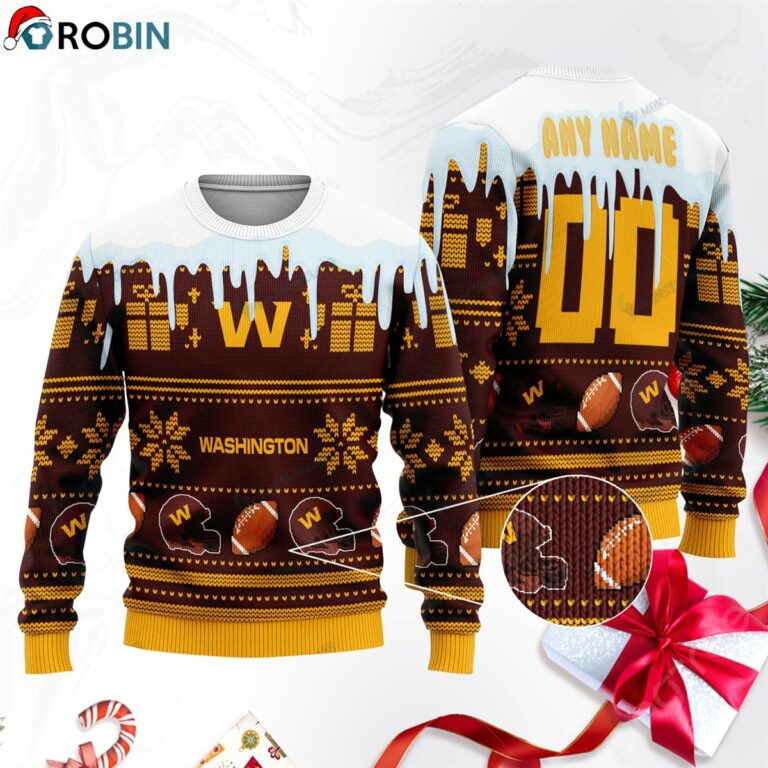 Washington Football Team Football Ugly Christmas Sweater, Sweatshirt SWT157