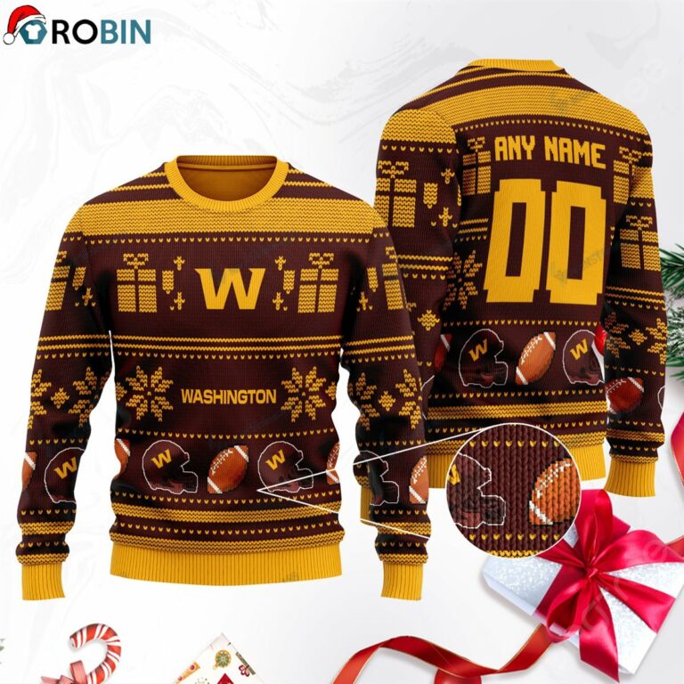 Washington Football Team Football Ugly Christmas Sweater, Sweatshirt SWT202