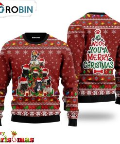 We Woof You A Merry Christmas Ugly Christmas Sweater – Christmas Outfits Gift RB7540