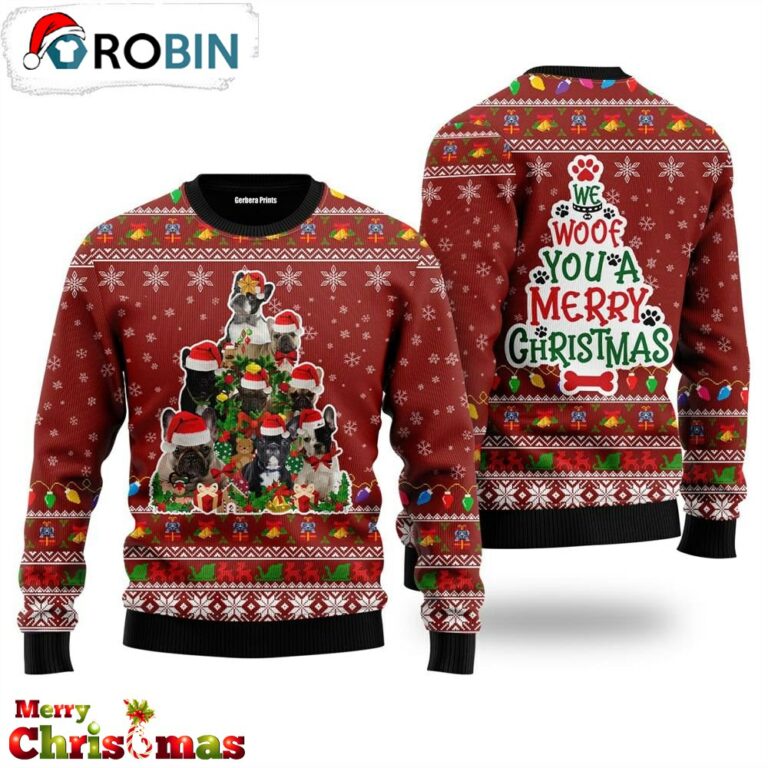 We Woof You A Merry Christmas Ugly Christmas Sweater – Christmas Outfits Gift RB7540