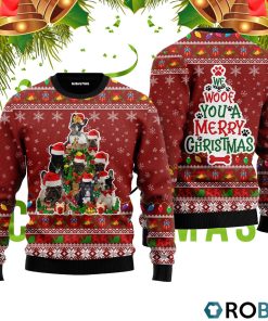 We Woof You A Merry Christmas 3D Print Ugly Christmas Sweater RB4904