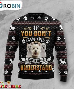 West Highland White Terrier Ugly Christmas Sweater – Xmas Ugly Sweater RB3501