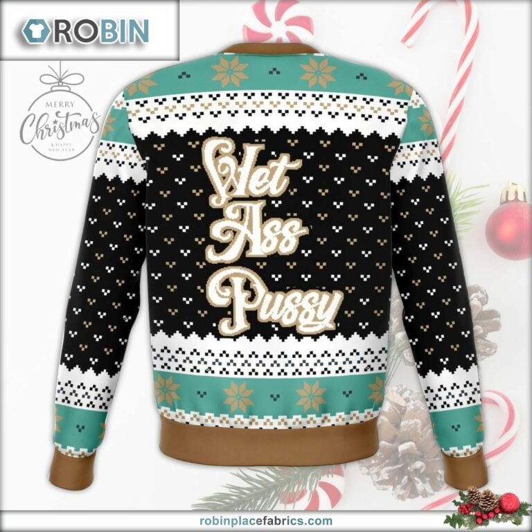 Wet Ass Puy Initials Ugly Christmas Sweater