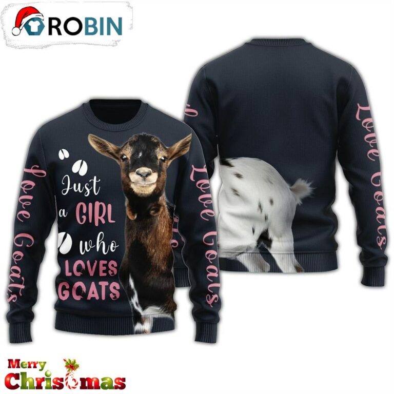 Who Loves Goat Just Unisex Ugly Christmas Sweater RB4068