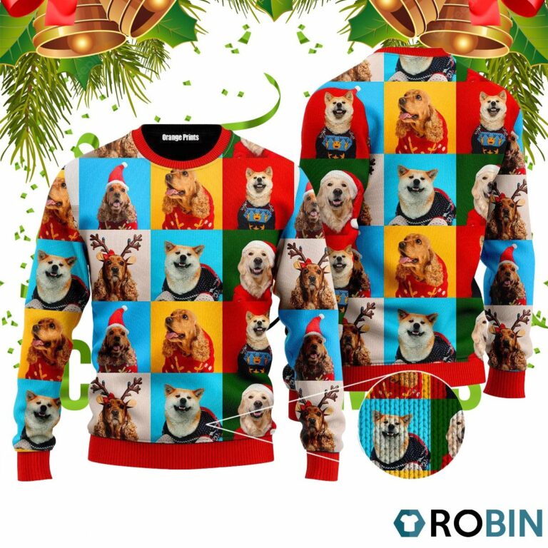 Winter Is Here Dog 3D Print Ugly Christmas Sweater RB4084