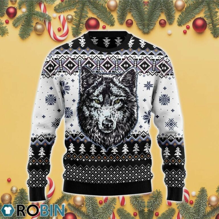 Wolf 3D Print Ugly Christmas Sweater RB4422