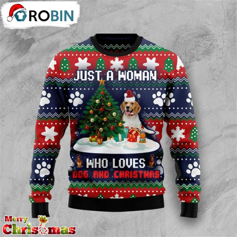 Womans Who Love Dog And Christmas Ugly Christmas Sweater – Gift For Christmas RB3893