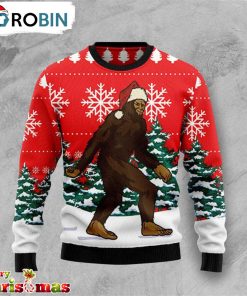 Xmas Bigfoot Ugly Christmas Sweater – Christmas Outfits Gift – Retro Christmas Sweater RB4941