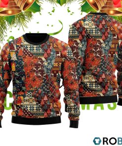 Xmas Fancy Pathwork Ugly Christmas Sweater RB2042