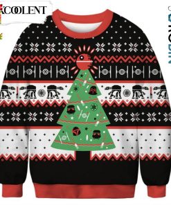 Xmas Tree Ugly Christmas Sweater – Christmas Outfits Gift – Retro Christmas Sweater RB9488