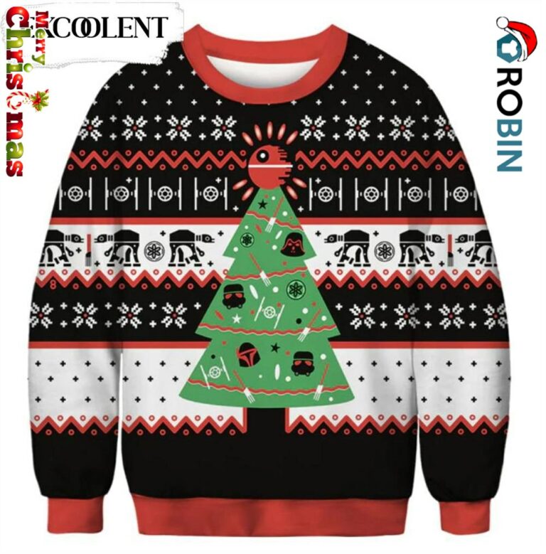 Xmas Tree Ugly Christmas Sweater – Christmas Outfits Gift – Retro Christmas Sweater RB9488