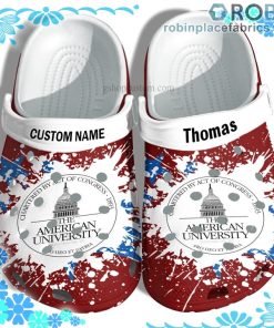 American University Graduation Crocs Clog Shoes Customize Name
