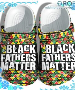 Black Fathers Matter Africa Style Crocs Clog Shoes Customize Name