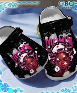 Black Nurse Magic Queen Crocs Clog Shoes