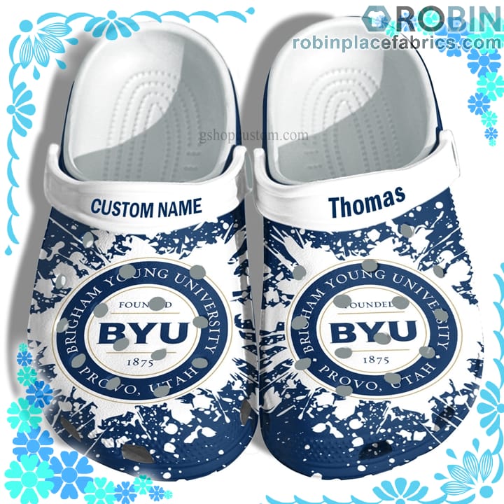 Brigham Young University Graduation Crocs Clog Shoes Customize Name ...