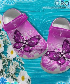 Butterfly Magical Pinky Crocs Clog Shoes
