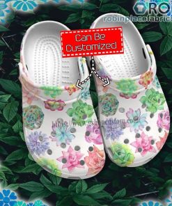 Cactus Garden Boho Vintage Crocs Clog Shoes Customize Name