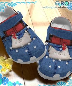 Chicken In Jean Crocs Clog Shoes