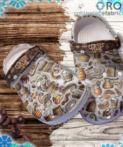 Coffee Tea Party Cake Sticker Crocs Clog Shoes