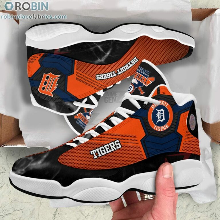 Detroit Tigers Air Jordan 13 Sneakers MLB Baseball – JD13