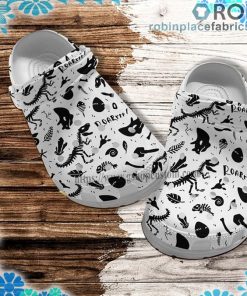 Dinosaur Roar Skull Funny Crocs Clog Shoes