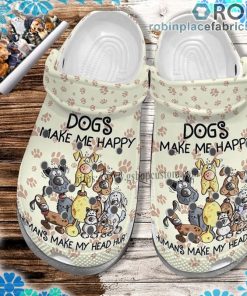 Dog Make Me Happy Crocs Clog Shoes