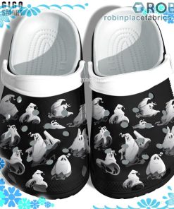 Ghost Sticker Pattern Crocs Clog Shoes