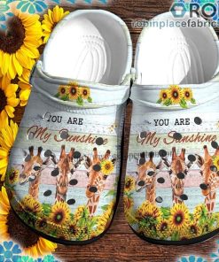 Giraffe Sunflower Sunshine Crocs Clog Shoes
