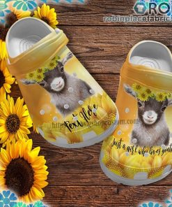 Goat Sunflower Faith Crocs Clog Shoes Customize Name