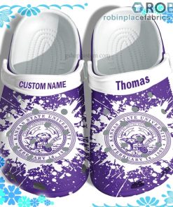 Kansas State University Graduation Crocs Clog Shoes Customize Name