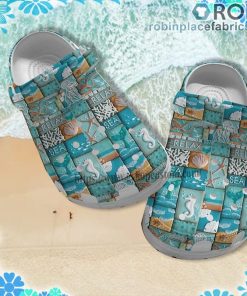 Life Beach Ocean 3D Crocs Clog Shoes