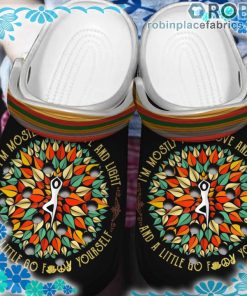 Love Yoga Pattern Crocs Clog Shoes